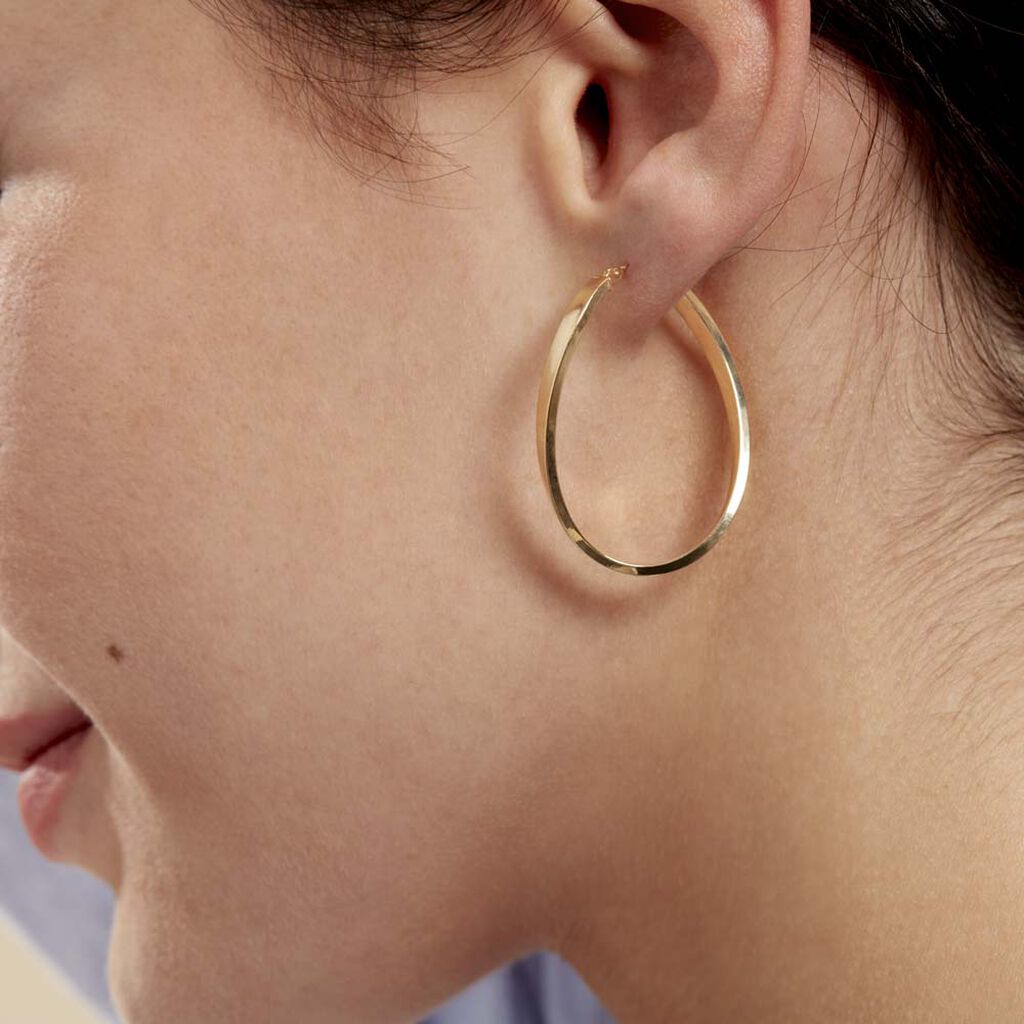 Créoles Silla Or Jaune - Boucles d'oreilles créoles Femme | Histoire d’Or