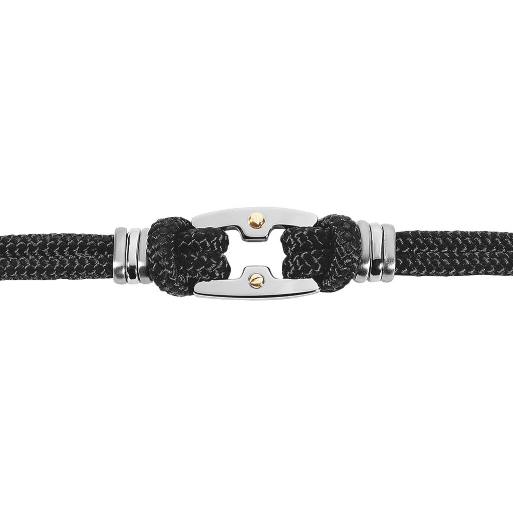 Bracelet Sayaline Acier Blanc - Bracelets cordon Homme | Histoire d’Or