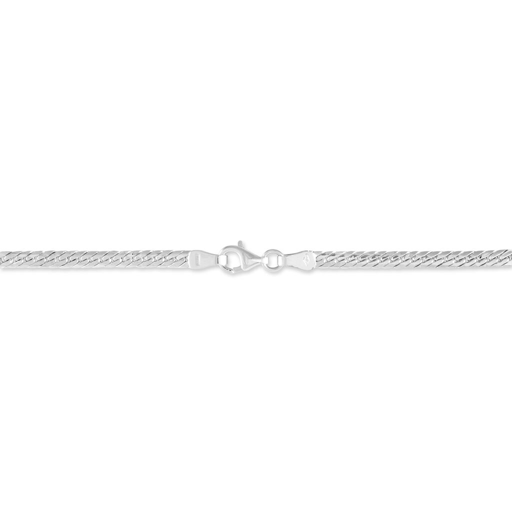 Bracelet Izel Maille Anglaise Or Blanc - Bracelets chaîne Femme | Histoire d’Or