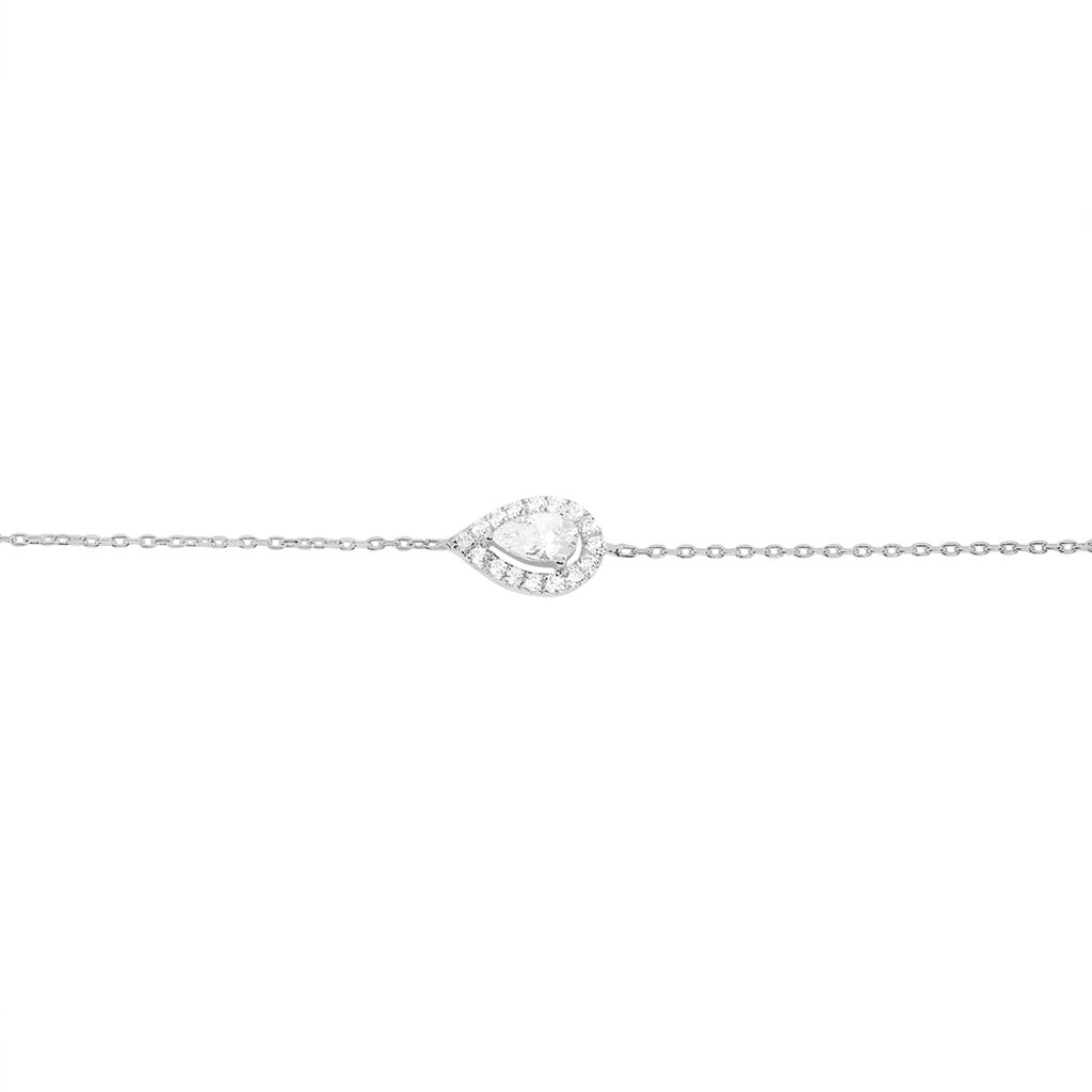 Bracelet Hildana Or Blanc Oxyde De Zirconium - Bracelets Femme | Histoire d’Or