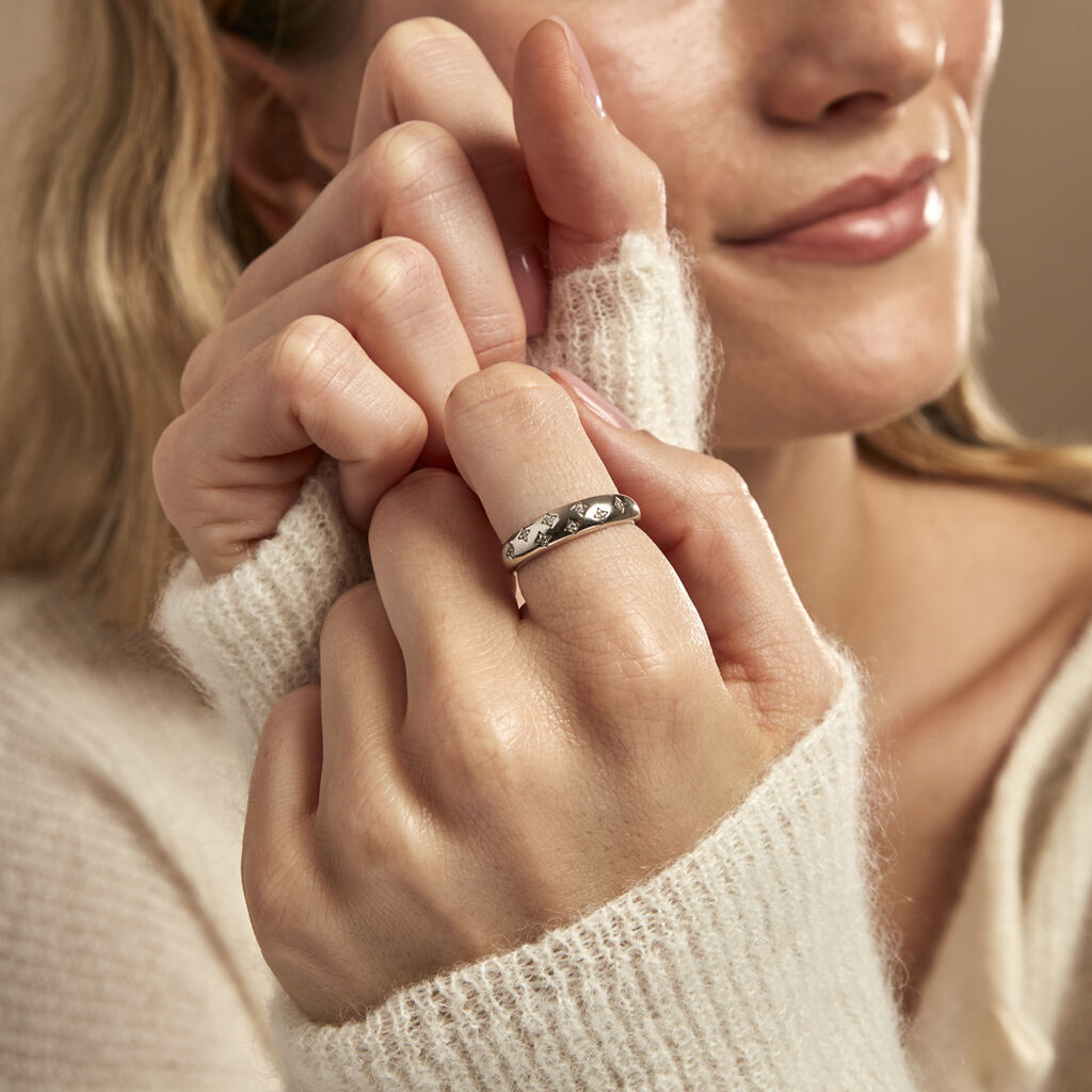 Bague Garrett Argent Blanc Oxyde De Zirconium - Bagues avec pierre Femme | Histoire d’Or