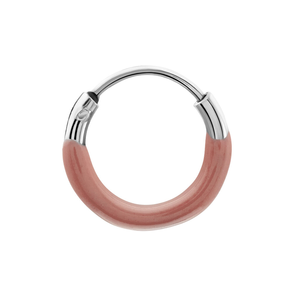 Cr&eacute;ole Unitaire Argent Blanc Samba - Piercings d'oreilles Femme | Histoire d&rsquo;Or