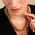 Collier Santa Cruz Acier Jaune - Ras de cou Femme | Histoire d&rsquo;Or