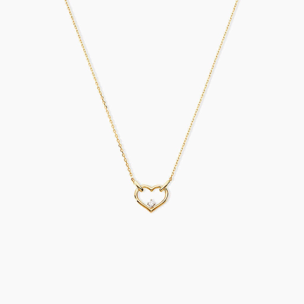 Collier Audney Or Jaune Diamant - F&ecirc;te des m&egrave;res Femme | Histoire d&rsquo;Or