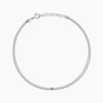 Cha&icirc;ne De Cheville Marie-nicaise Argent Blanc - Cha&icirc;nes de cheville Femme | Histoire d&rsquo;Or
