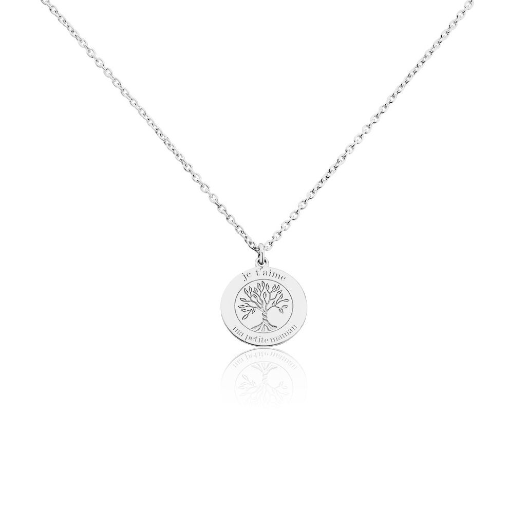 Collier Jollene Argent Blanc - Colliers fantaisie Femme | Histoire d&rsquo;Or