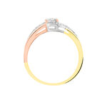 Bague Kyliane Or Tricolore Diamant - Bagues avec pierre Femme | Histoire d&rsquo;Or
