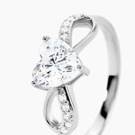 Bague Atieno Argent Blanc Oxyde De Zirconium - Bagues solitaires Femme | Histoire d&rsquo;Or