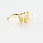 Boucles D'oreilles Puces Odelle Or Jaune Perle De Culture - Clous d'oreilles Femme | Histoire d&rsquo;Or