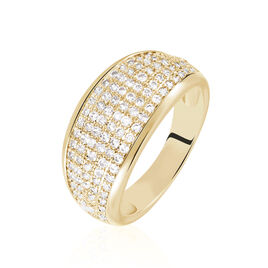 Bague Edenne Plaqué Or Jaune Oxyde De Zirconium - Bagues avec pierre Femme | Histoire d’Or