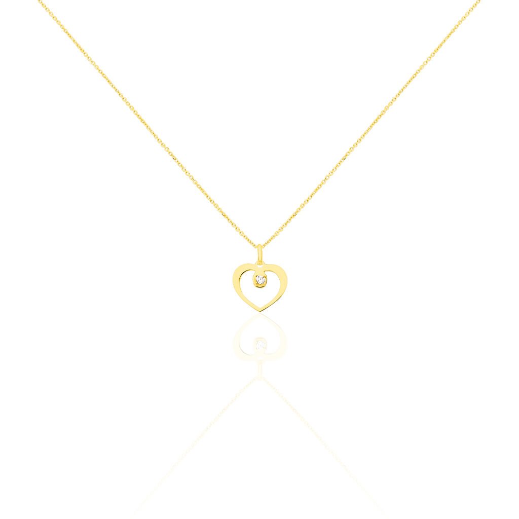Collier Rohanna Or Jaune Oxyde De Zirconium - Colliers Femme | Histoire d&rsquo;Or