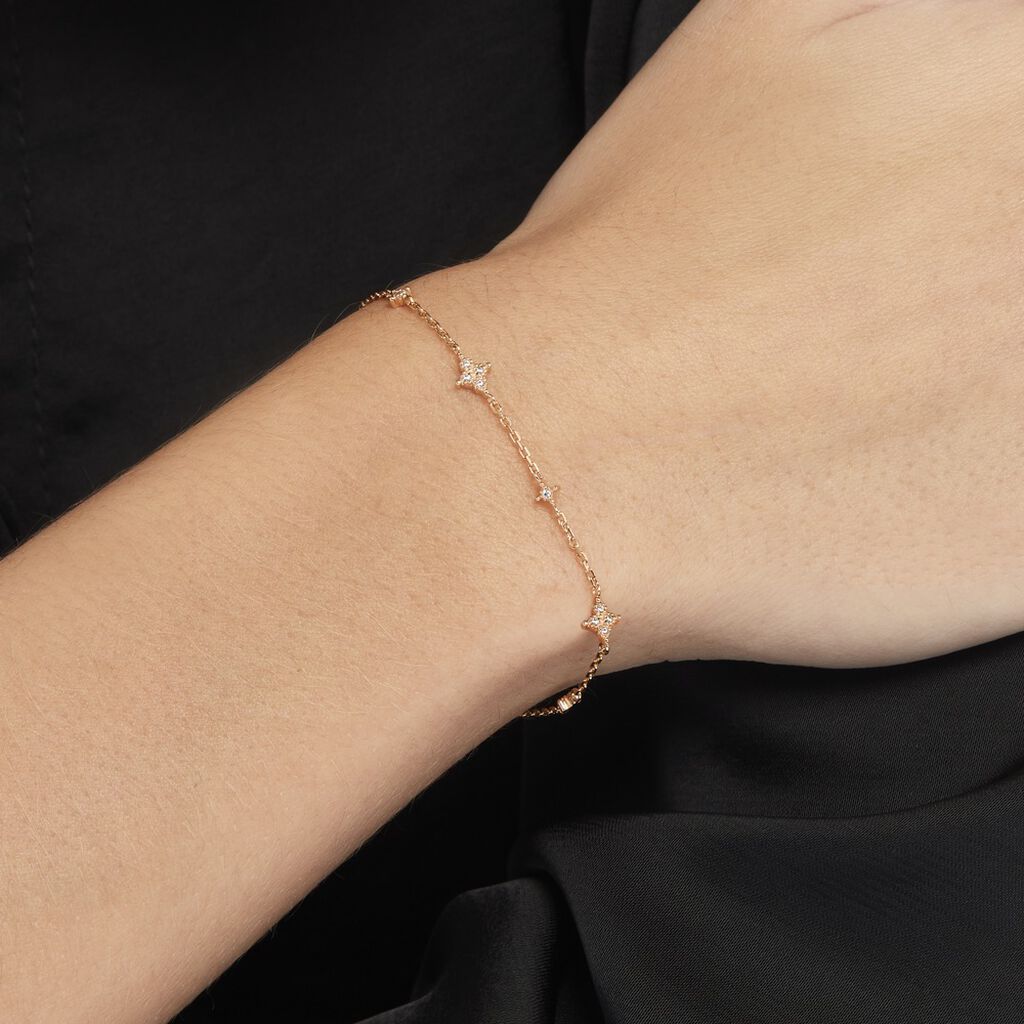 Bracelet Ziha Plaqué Or Jaune Oxyde De Zirconium - Bracelets Femme | Histoire d’Or