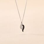 Collier Sculptural Or Blanc Diamant - Colliers Femme | Histoire d&rsquo;Or