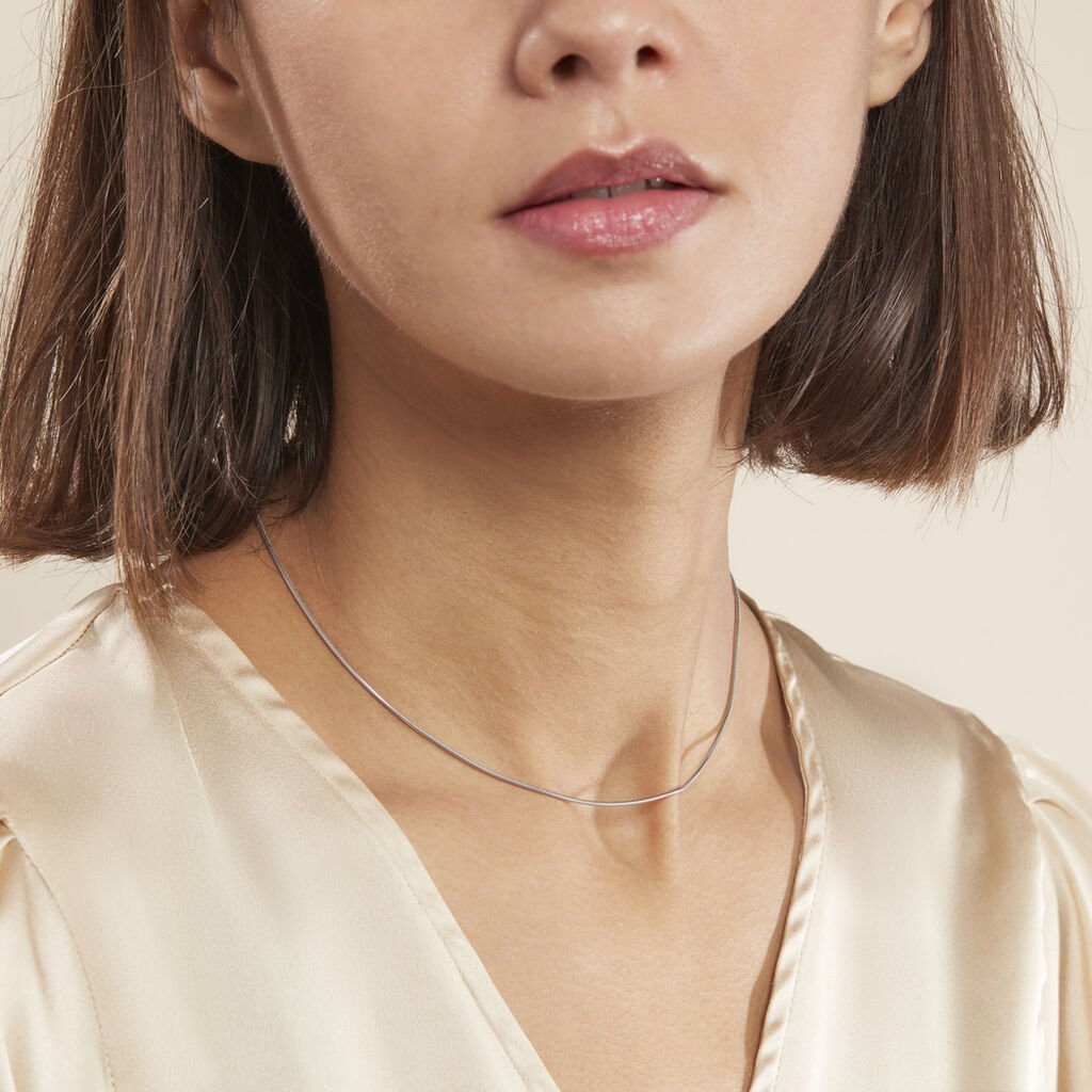 Chaîne Geva Argent Blanc - Chaines Femme | Histoire d’Or