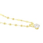 Collier Or Jaune Luminae Oxyde De Zirconium - Colliers Femme | Histoire d&rsquo;Or