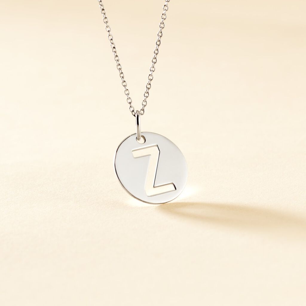 Pendentif Elio Z Argent Blanc - Pendentifs Famille | Histoire d&rsquo;Or
