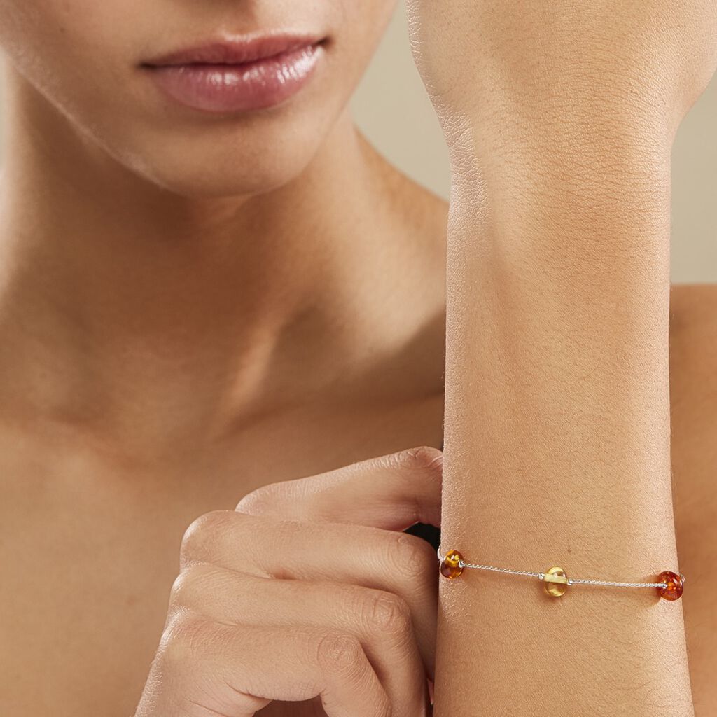 Bracelet Argent Blanc Siaae Ambres - Bracelets Femme | Histoire d’Or