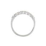 Demi-alliance Or Blanc  Eloisa Diamant Synthetique - Bijoux Femme | Histoire d&rsquo;Or