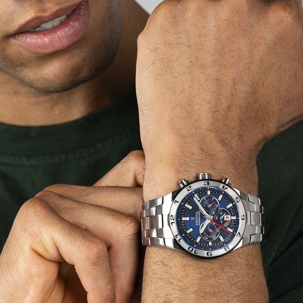 Montre Festina Chrono Bike Bleu - Montres Homme | Histoire d’Or