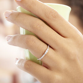 Bague Sabine Or Blanc Diamant - Bagues avec pierre Femme | Histoire d’Or