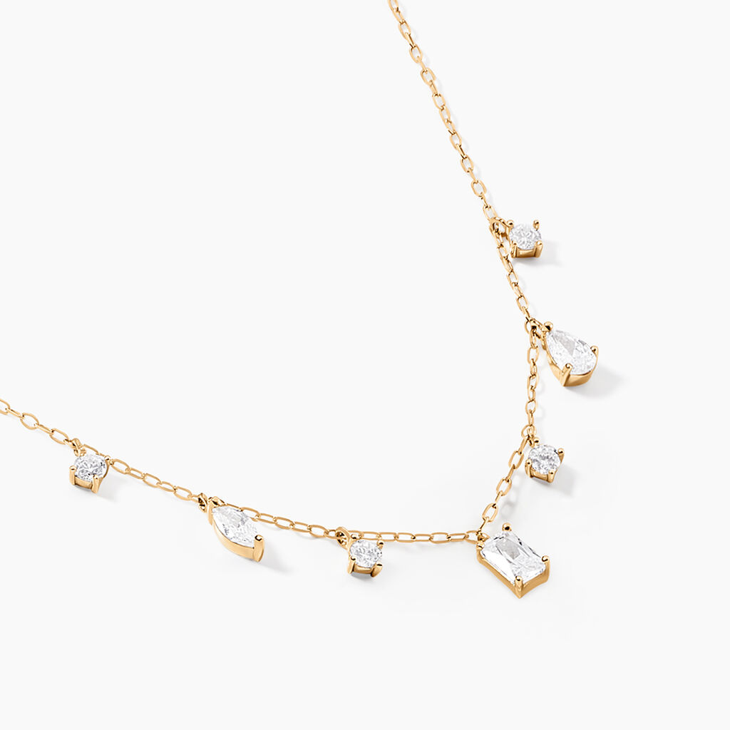 Collier Nanashi Or Jaune Oxyde De Zirconium - Colliers Femme | Histoire d&rsquo;Or