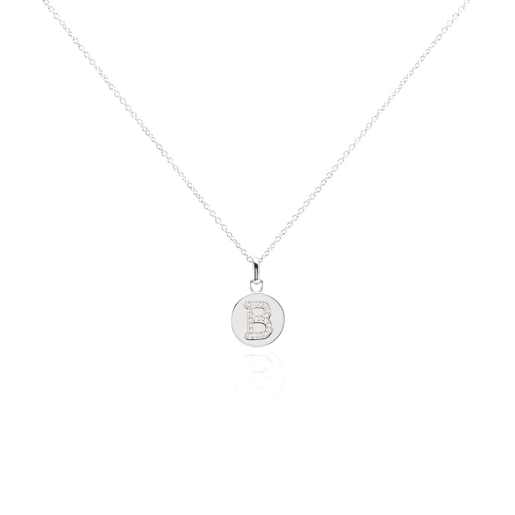 Collier Argent Eugenien Oxydes De Zirconium