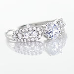 Bague Solitaire Sarah Or Blanc Oxyde De Zirconium - Bagues solitaires Femme | Histoire d&rsquo;Or