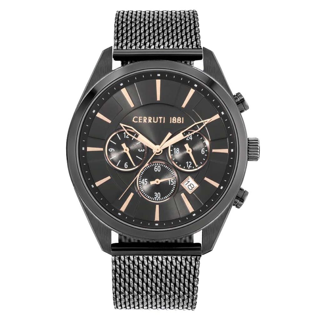 Montre Cerruti Grottamare Noir - Montres Homme | Histoire d&rsquo;Or