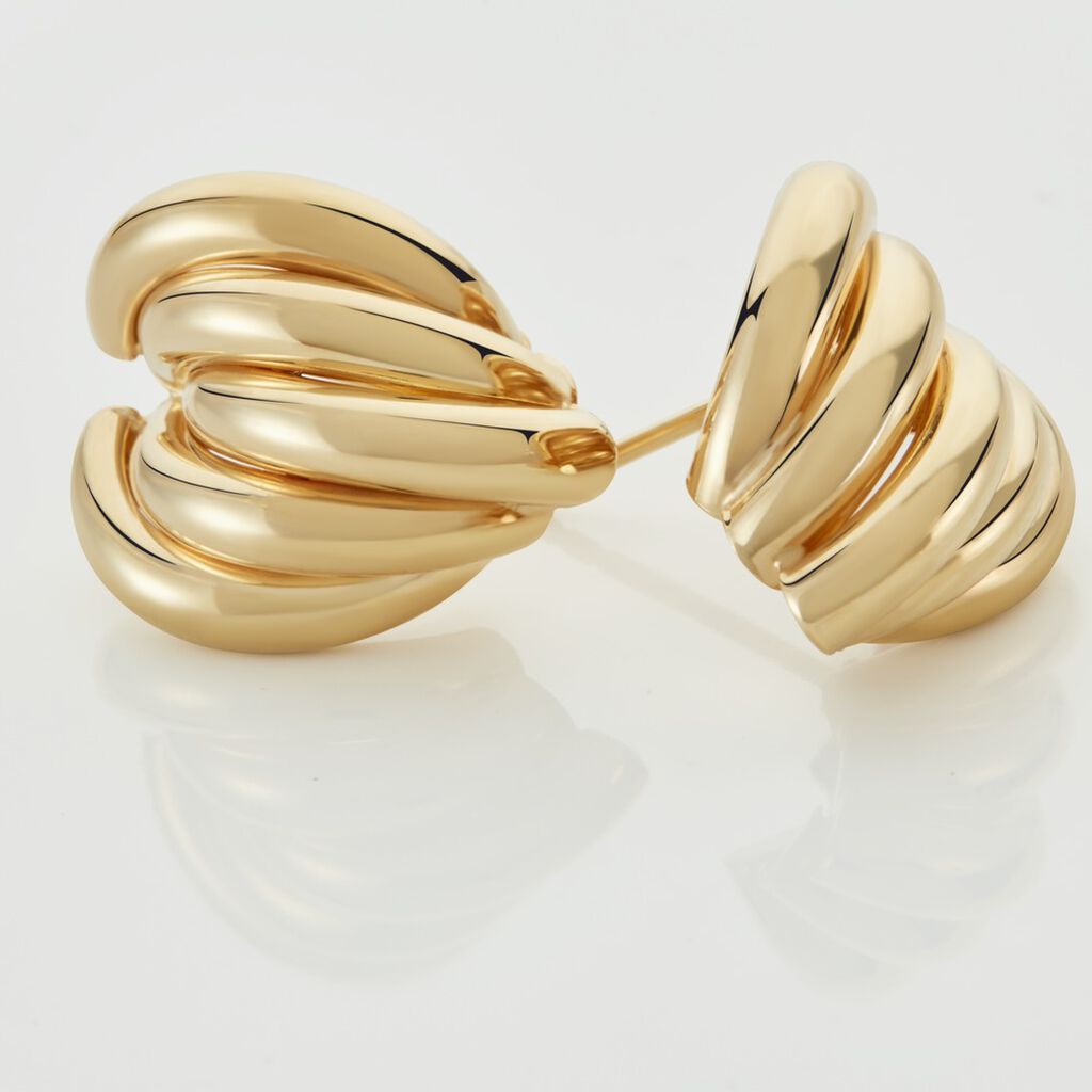 Boucles D'oreilles Or Jaune Verbena - Clous d'oreilles Femme | Histoire d’Or