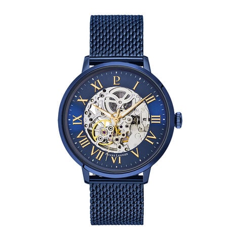 Montre Pierre Lannier Collection Automatique 42 Bleu - Montres Homme | Histoire d&rsquo;Or