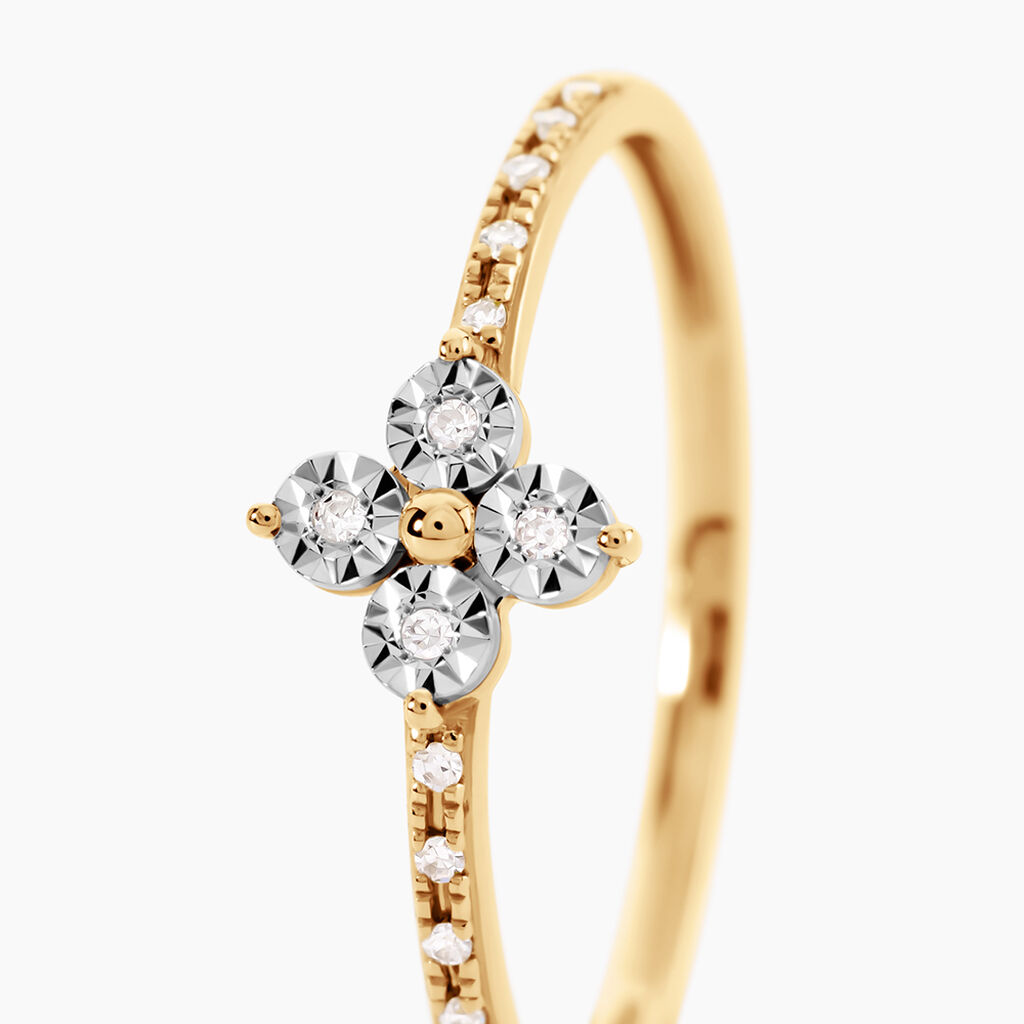 Bague Eternal Spring Or Jaune Diamant - Bagues avec pierre  | Histoire d&rsquo;Or