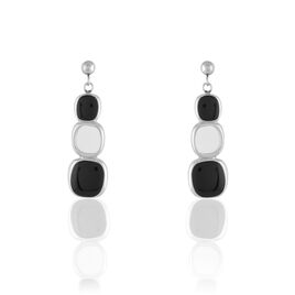 Boucles D'oreilles Pendantes Hatayi Acier Blanc - Boucles d'oreilles fantaisie Femme | Histoire d’Or