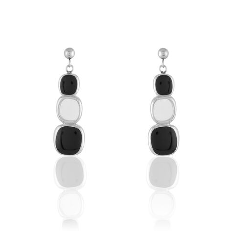 Boucles D'oreilles Pendantes Hatayi Acier Blanc - Boucles d'oreilles fantaisie Femme | Histoire d’Or