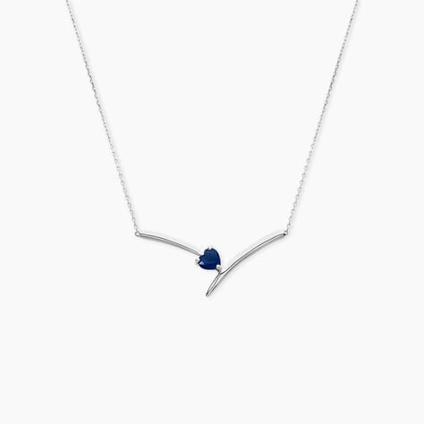 Collier Renaldine Or Blanc Saphir - F&ecirc;te des m&egrave;res Femme | Histoire d&rsquo;Or