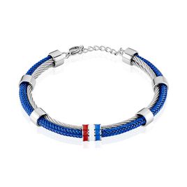 Bracelet Tungsten Blanc Jacquou - Bracelets cordon Homme | Histoire d’Or