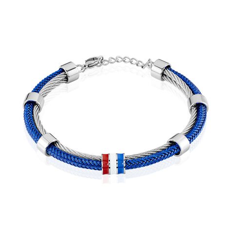 Bracelet Tungsten Blanc Jacquou - Bracelets cordon Homme | Histoire d’Or