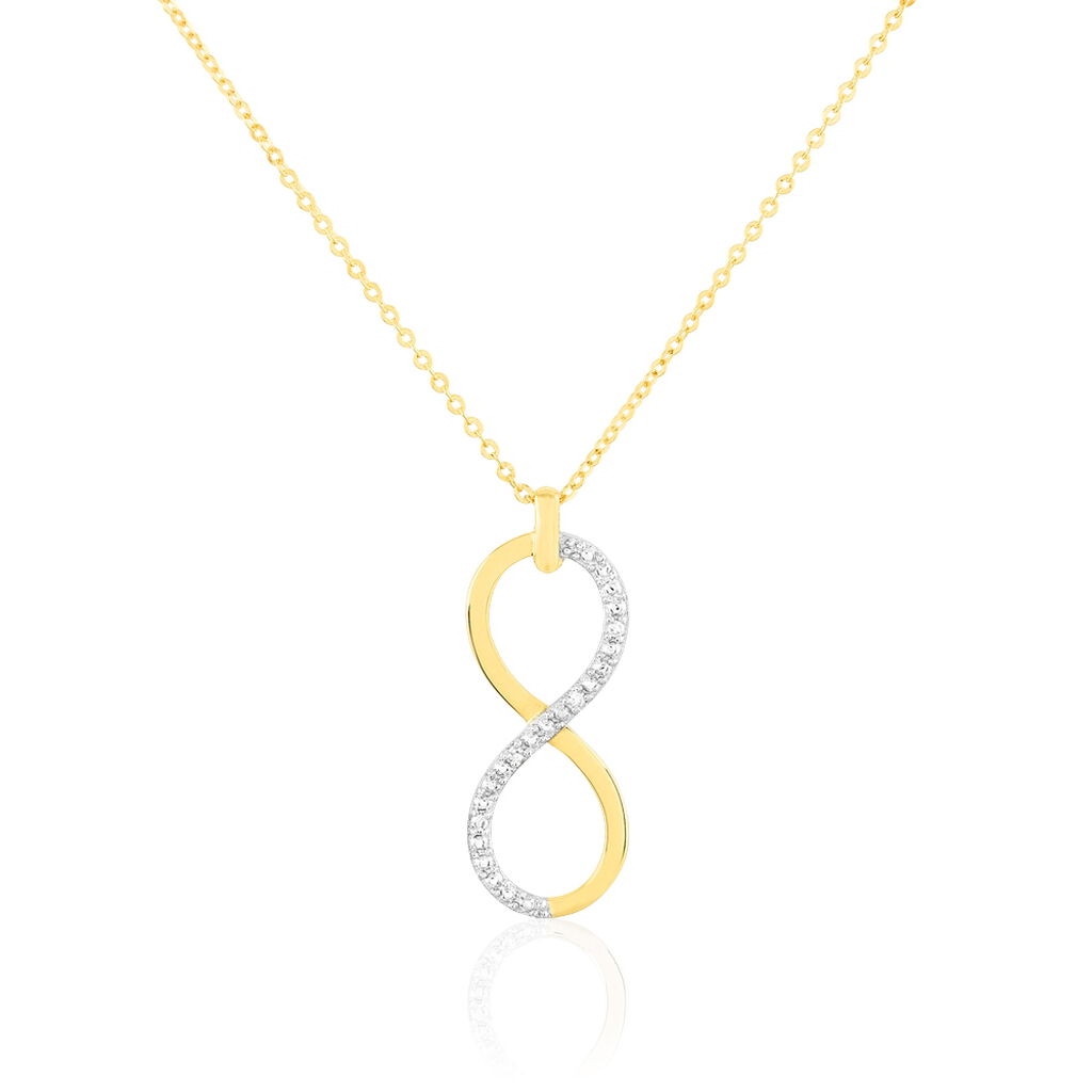 Collier Infino Or Jaune Diamant