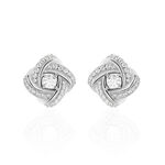 Boucles D'oreilles Puces Anasthase Argent Blanc Oxyde De Zirconium - Boucles d'oreilles fantaisie Femme | Histoire d&rsquo;Or