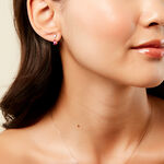 Boucles D'Oreilles Puces Porfirio Or Jaune Rubis Diamant - Clous d'oreilles Femme | Histoire d&rsquo;Or