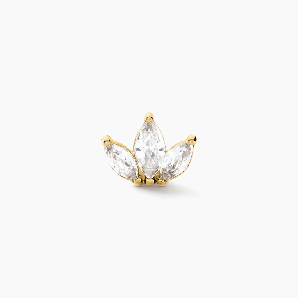 Piercing Gandie Acier Jaune Oxyde De Zirconium - Bijoux Femme | Histoire d&rsquo;Or