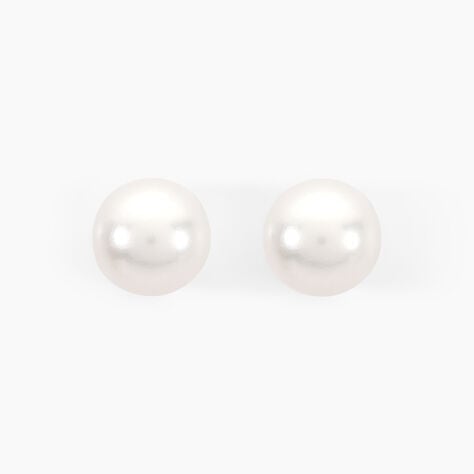 Boucles D'oreilles Puces Suki Or Jaune Perle De Culture - Clous d'oreilles Femme | Histoire d’Or