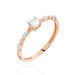 Bague Solitaire Eloize Or Rose Diamant - Bagues solitaires Femme | Histoire d’Or