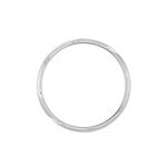 Alliance Marlon Demi Jonc Classique Or Blanc - Alliances Unisex | Histoire d&rsquo;Or