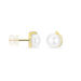 Boucles D'oreilles Puces Lucinda Or Jaune Perle De Culture - Clous d'oreilles Femme | Histoire d’Or