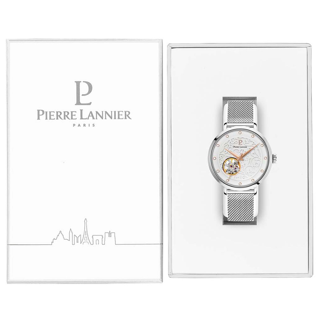 Montre Pierre Lannier Eolia Blanc - Montres Femme | Histoire d’Or