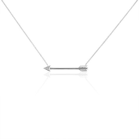 Collier Cupidon Or Blanc Diamant - Colliers Femme | Histoire d&rsquo;Or