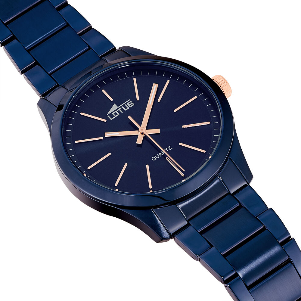Montres Lotus 18163/2 Acier Clip Bleu Ronde - HIMHEQB0080 • Histoire d'Or