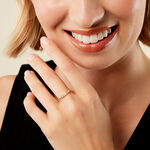 Alliance Euphranor Or Jaune Diamant Synth&eacute;tique - Alliances Femme | Histoire d&rsquo;Or