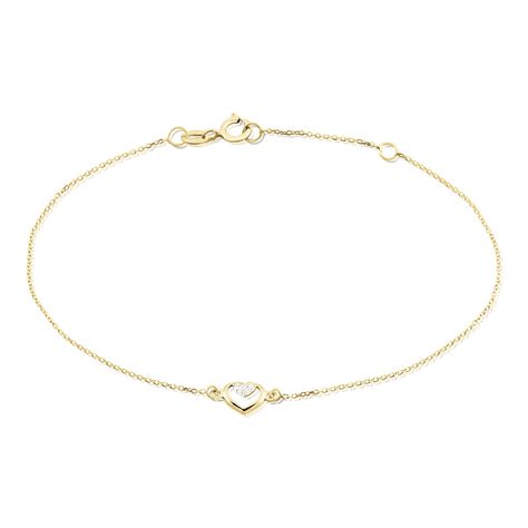 Bracelet Or Jaune Mesia - Bracelets Coeur Femme | Histoire d’Or