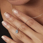 Collier Goutte Or Blanc Topaze - Colliers Femme | Histoire d&rsquo;Or
